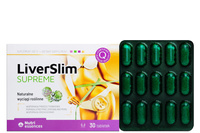 SUPREME LiverSlim łatwiejsze trawienie, odchudzanie 30 tabletek