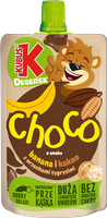 Kubuś Mus CHOCO deser banan-orzech tygrysi-kakao BEZ CUKRU 100 g 