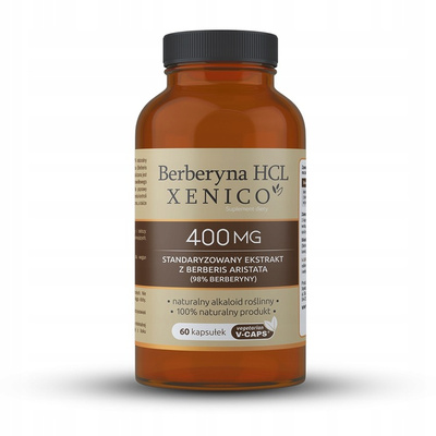 Xenico Berberyna HCL 400 mg cukrzyca 60 kapsułek