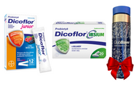 Dicoflor Junior probiotyk 12 saszetek, Dicoflor Ibsium probiotyk 20 kapsułek + BIDON GRATIS!