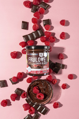 Allnutrition Frulove choco in jelly raspberry maliny w żelu 300 g