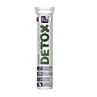 DrVita Elektrolity detox NAWODNIENIE z sokiem owocowym 20 tabletek musujących