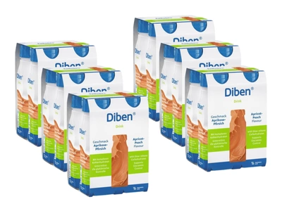 Fresubin Diben morela-brzoskwinia cukrzyca ZESTAW 24 x 200 ml