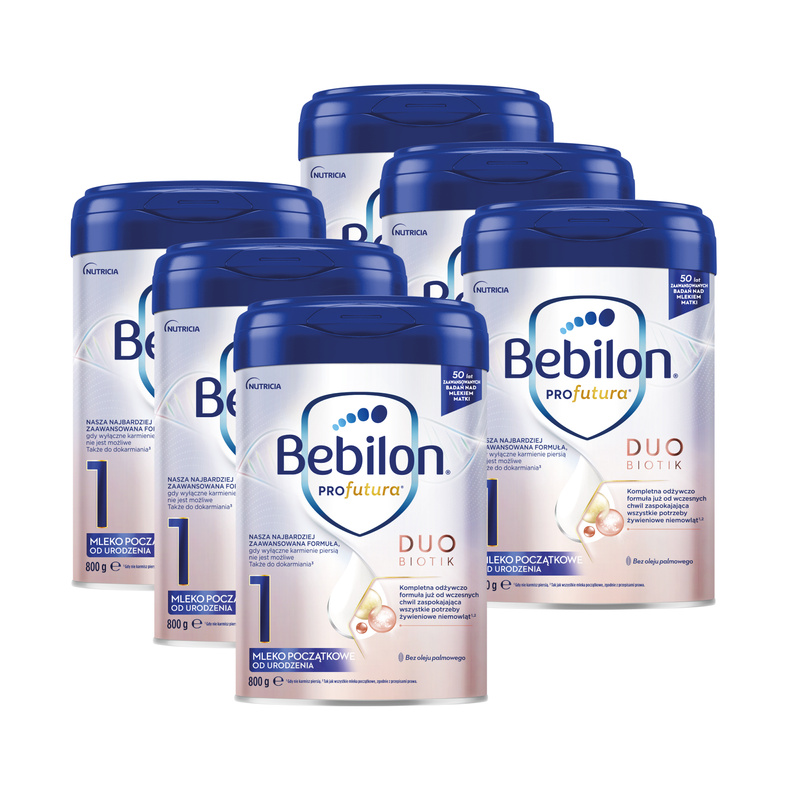 Bebilon PROfutura DUOBIOTIK 1 mleko początkowe od urodzenia ZESTAW 6 x 800 g