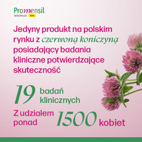 Promensil Forte menopauza łagodzi objawy 30 tabletek