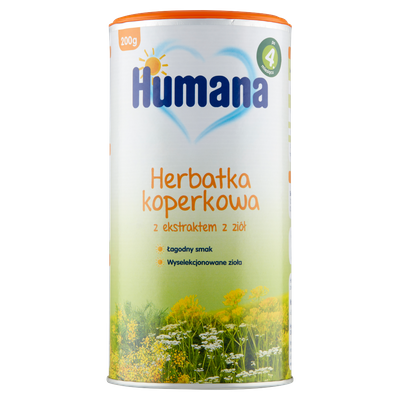 Humana Herbatka koperkowa z ekstraktem z ziół po 4. miesiącu 200 g 