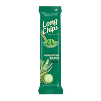 LONG CHIPS Chipsy ziemniaczane różne smaki zestaw (3 ostre smaki) 5 x 75 g 