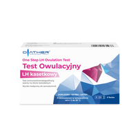 Diather test owulacyjny ultraczuły LH płytkowy kasetkowy 5 sztuk