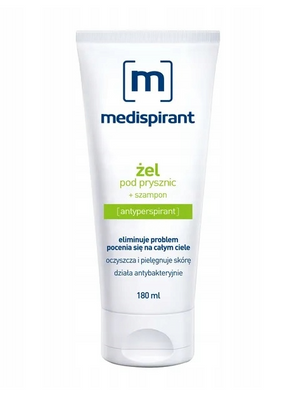 Medispirant Żel pod prysznic + szampon antyperspirant 180 ml