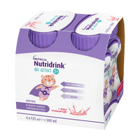 Nutridrink dla dzieci o smaku truskawkowym 4 x 125 ml