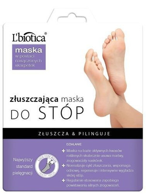 L'biotica Złuszczająca maska do stóp SKARPETKI 1 para