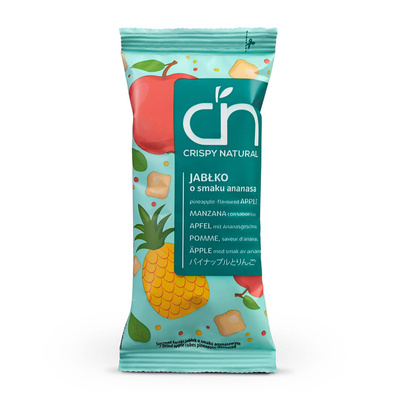 Crispy Natural Chipsy ZESTAW Jabłko, Brzoskwinia, Mango, Ananas 100% suszone owoce BEZ cukru