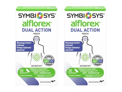 Symbiosys Alflorex Dual Action PROBIOTYK dla dorosłych ZESTAW 2 x 30 kapsułek