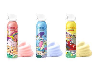 Pianostworek kolorowe pianki kąpieli dla dzieci ZESTAW 3 x 200 ml