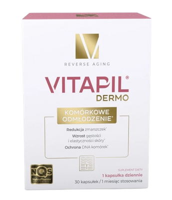 Vitapil Dermo komórkowe odmłodzenie na ZMARSZCZKI 30 kapsułek + GRATIS!