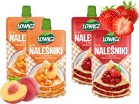 Łowicz Deser a'la naleśniki z dżemem RÓŻNE SMAKI ZESTAW 4 x 170 g
