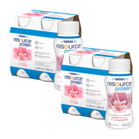 Nestlé Resource Protein Preparat odżywczy w płynie smak truskawkowy 8 x 200 ml