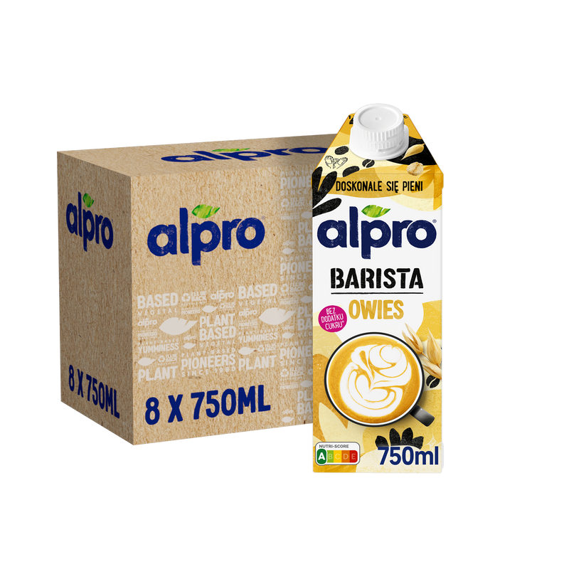 Alpro Barista Napój owsiany ZESTAW 8 x 750 ml
