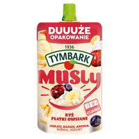 Tymbark Musly ryż płatki owsiane jabłko banan aronia wiśnia jogurt 170 g