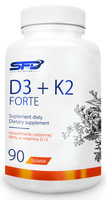 SFD witamina D3+K2 forte K2 wchłanianie wapnia mocne kości 90 tabletek