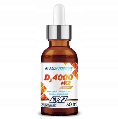 Allnutrition D3 4000 + K2 witaminy w kroplach odporność 30 ml