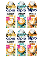 Alpro zestaw degustacyjny napojów BARISTA różne smaki 6 x 750 ml