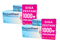 Bepanthen Baby zestaw maść na odparzenia GIGA ZESTAW 200 g + 30 g + 3,5 g GRATIS 2 opakowania