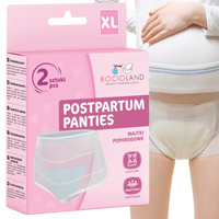 Bocioland majtki bezuciskowe poporodowe siateczkowe rozmiar XL 2 sztuki