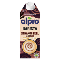Alpro Barista Napój owsiano-sojowy o smaku bułeczki cynamonowej ZESTAW 4 x 750 ml
