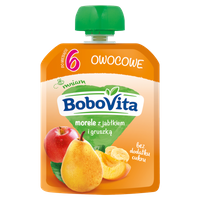 BoboVita Zestaw Mix-2 Musów owoc po 6 msc 24x80g