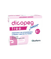 Dicopeg Free Junior ułatwia wypróżnianie DLA DZIECI 30 saszetek