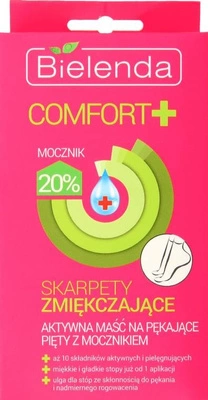 Bielenda comfort skarpety zmiękczające aktywna maść na pękające pięty z mocznikiem 20% 1 para