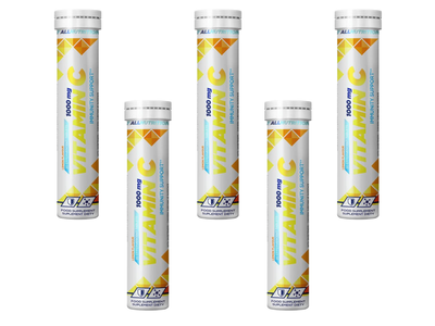 Allnutrition WITAMINA C 1000 mg ODPORNOŚĆ SMAK CYTRYNOWY 5 x 20 tabletek musujących