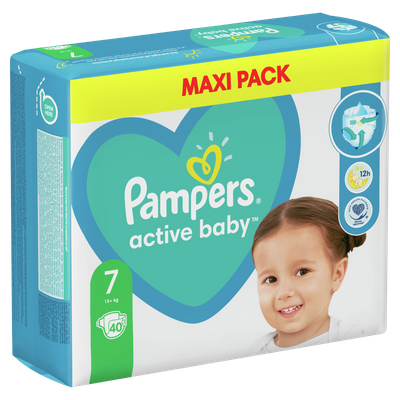 Pieluchy Pampers ACTIVE 7 40szt 15+ kg