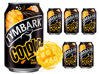 Tymbark Colove Gazowany napój owocowy cola mango w puszce ZESTAW 6 x 330 ml