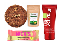 Zestaw świąteczny dla pracownika DLA NIEGO herbata, żel i babeczki + opakowanie prezentowe