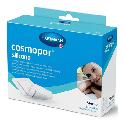Opatrunek na rany Cosmopor Silicone 10cmx8cm 5 sztuk