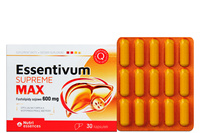 SUPREME Essentivum Max wątroba metabolizm tłuszczów 30 kapsułek