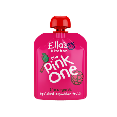 Ella's Kitchen BIO PINK ONE deserek owocowe smoothie ze smoczym owocem ZESTAW 3 x 90 g