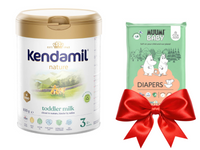 Kendamil Nature 3 HMO+ mleko organiczne bez oleju rybiego 800 g + PRÓBKA PIELUCHY MOOMIN GRATIS!