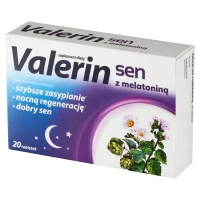 Valerin Sen z Melatoniną NA SPOKOJNY SEN 20 tabletek