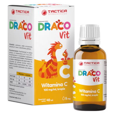 GRATIS DRACOvit witamina C krople dla dzieci 100 mg/ml 40 ml
