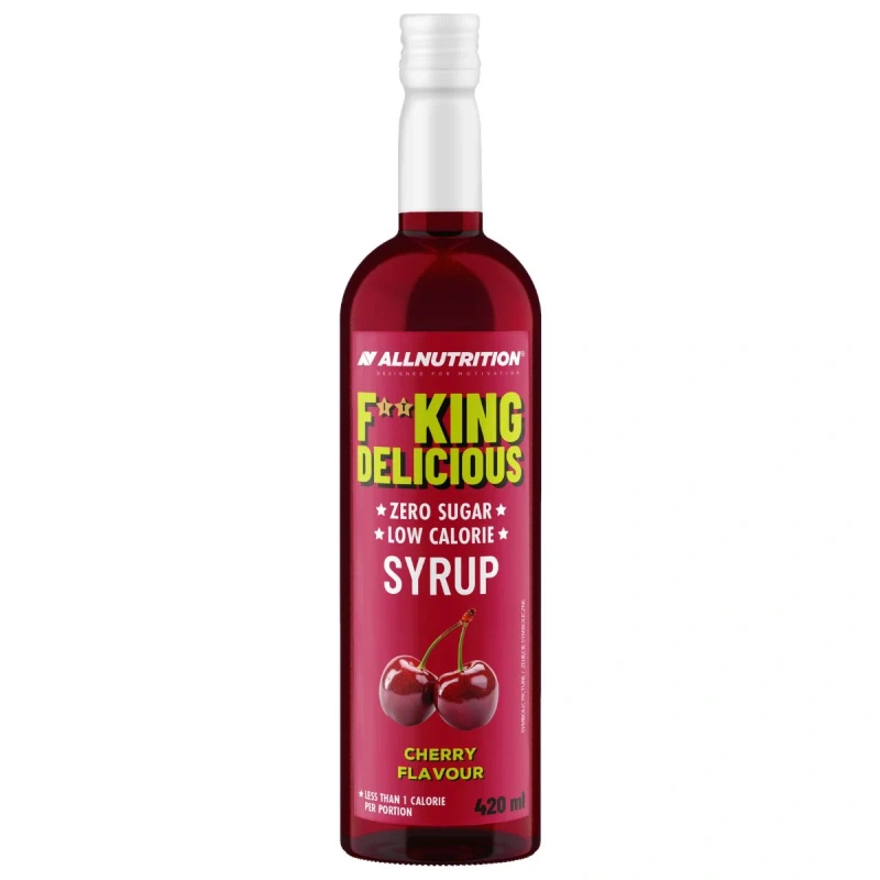 Allnutrition Fitking delicious syrop ZERO do wody bez cukru WIŚNIOWY 420 ml