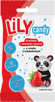 LiLY Candy drażetki o smaku truskawkowym z zestawem 10 witamin 40 g