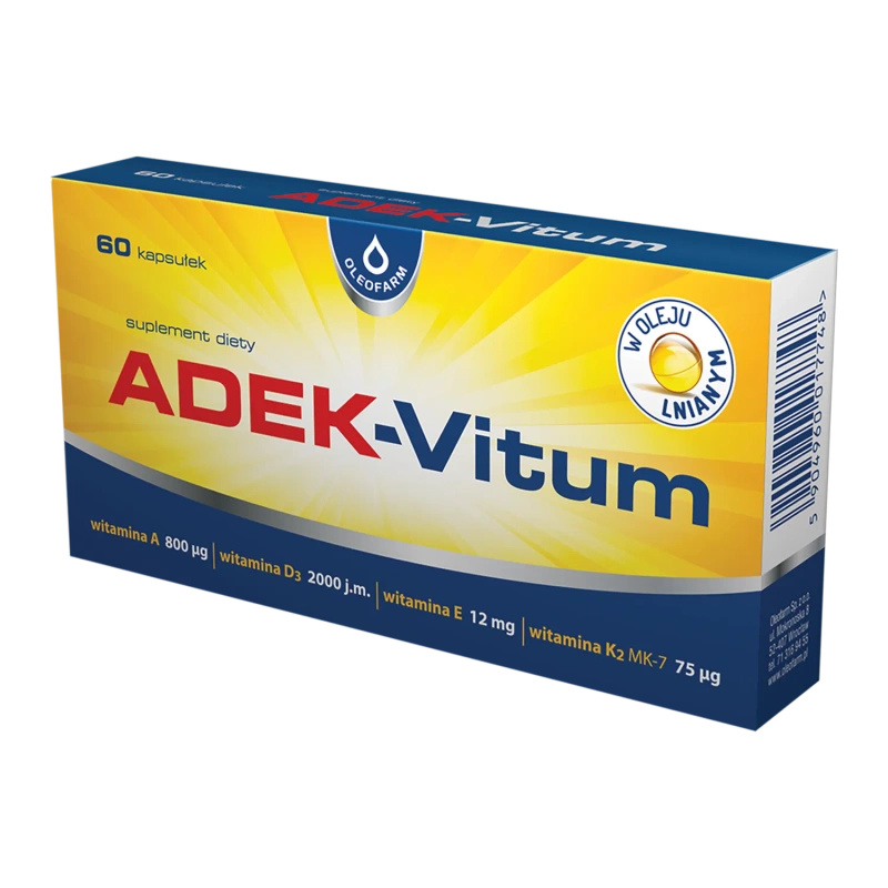 ADEK-Vitum kompleks witamin ODPORNOŚĆ 60 kapsułek