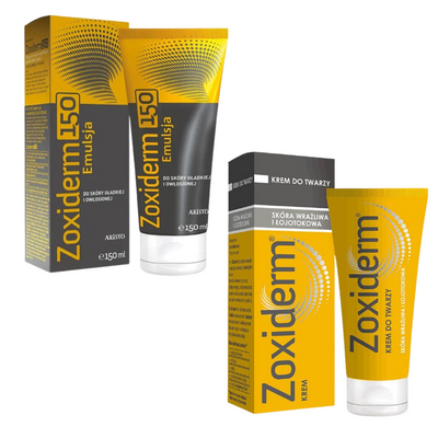 Zoxiderm emulsja przeciwłupieżowa i krem do twarzy 2 sztuki