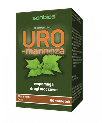 Zestaw na zdrowy układ moczowy: test Hydrex i suplement Sanbios Uro-Mannoza 2 sztuki
