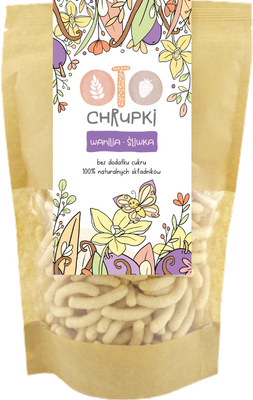 OTOLANDIA chrupki wanilia - śliwka naturalne bez cukru 25 g