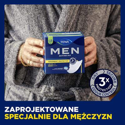 TENA MEN Active Fit Wkłady anatomiczne (level 2) 20 szt.