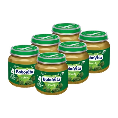 BoboVita Brokuły po 4 miesiącu ZESTAW 6 x 125 g